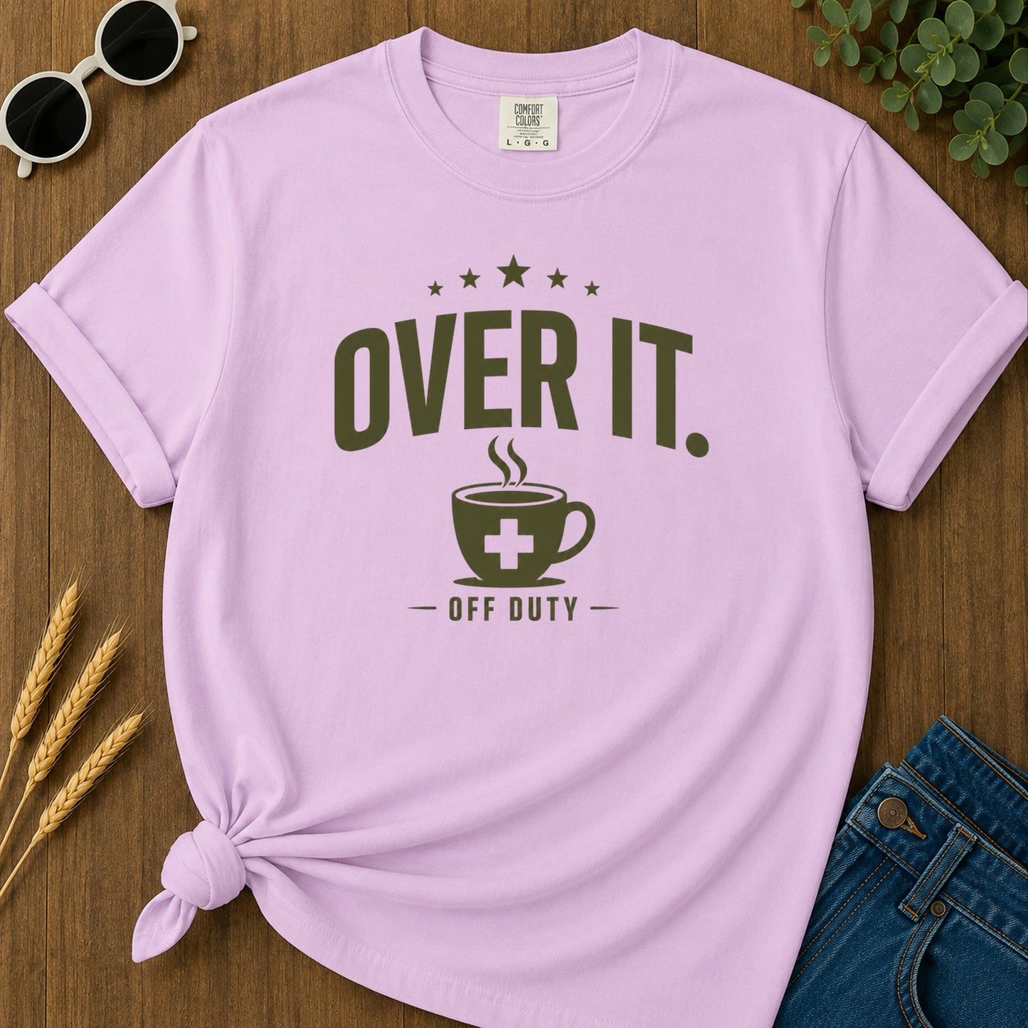 Over It 2 T-Shirt - Orchid Mockup