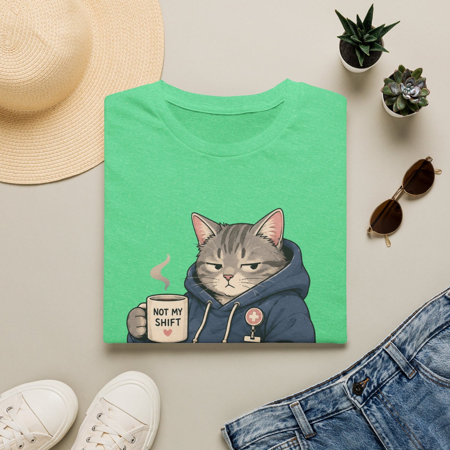 Off Duty Cat T-shirt
