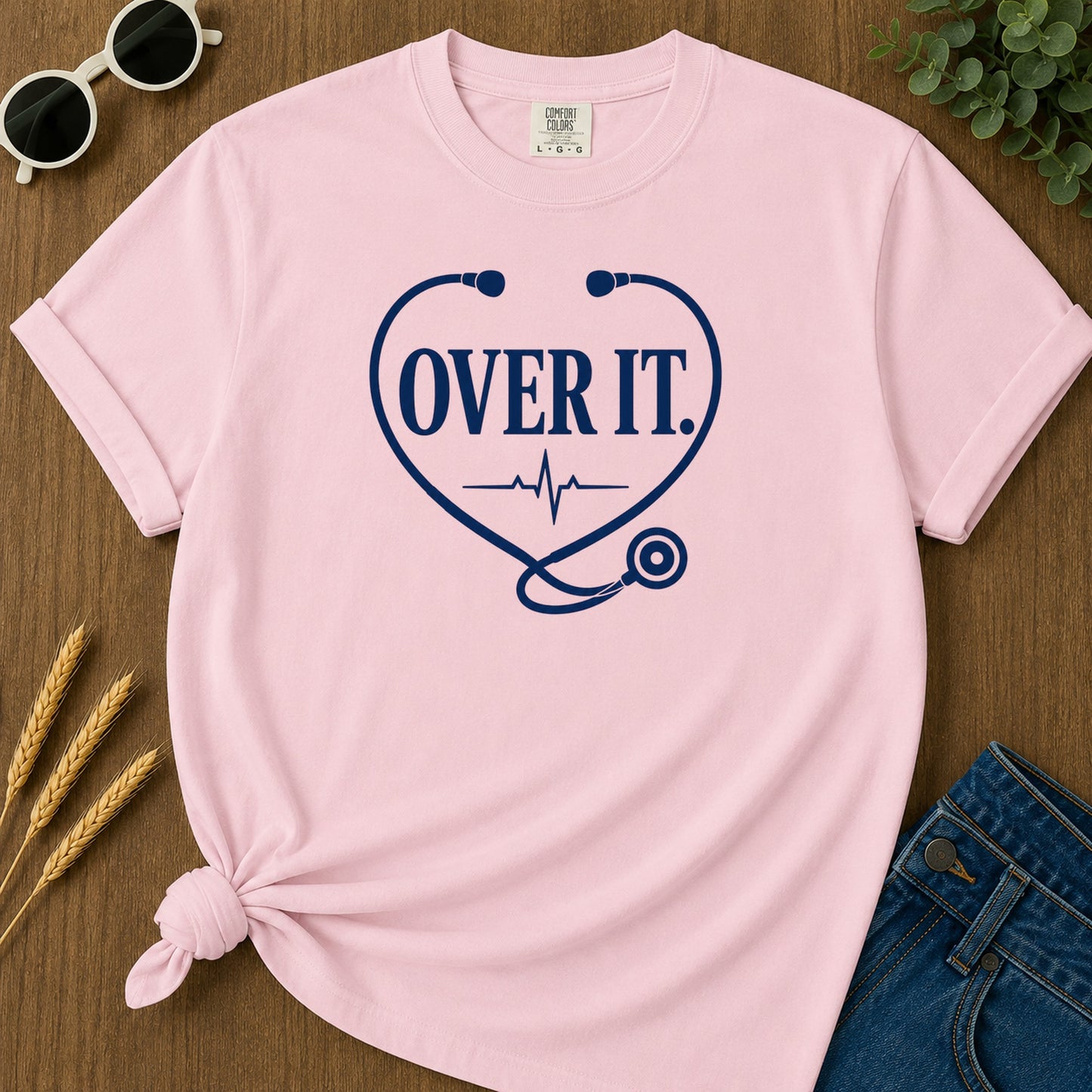 Over It 98 T-Shirt - Blossom Mockup
