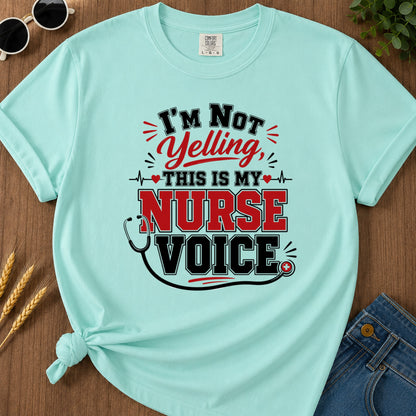 Nurse Voice T-Shirt - Chalky Mint Mockup
