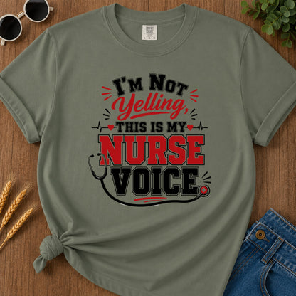 Nurse Voice T-Shirt - Moss Mockup
