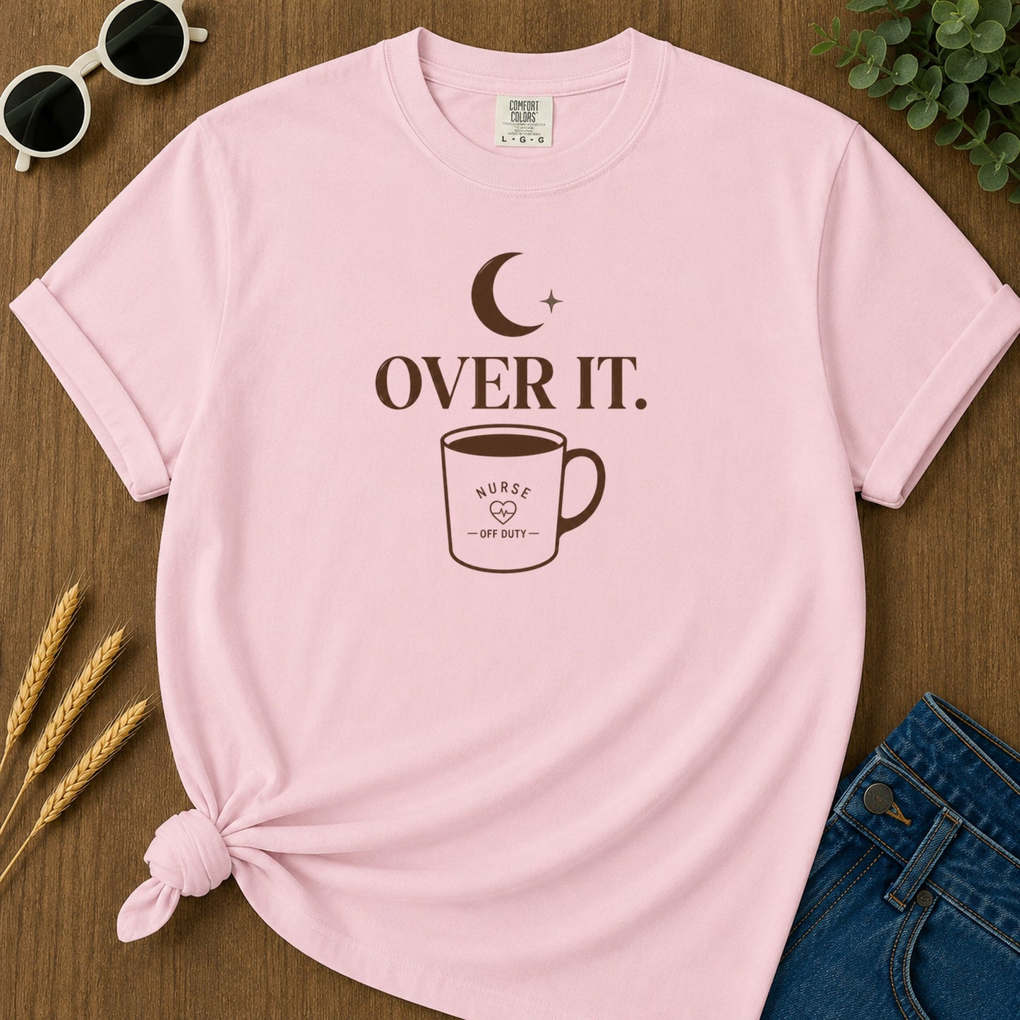 Over It 99 T-Shirt - Blossom Mockup