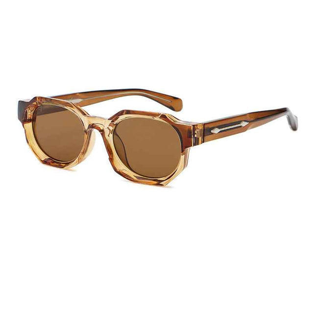 Full Frame Sunglasses UV380 PC Frame Modern Style Unisex – Rayzora Solar Drift