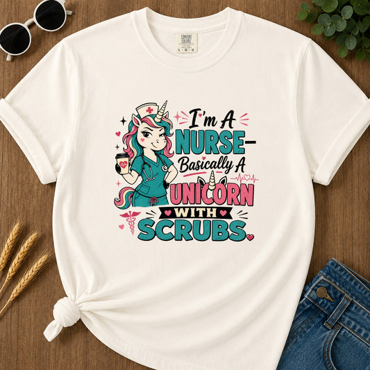 A Nurse Basically T-Shirt - Ivory