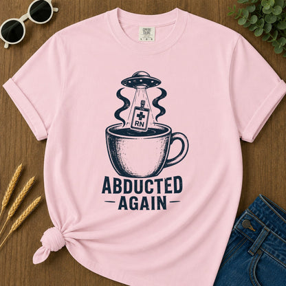 Abducted Again T-shirt - Blossom Mockup