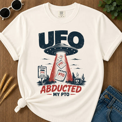 Abducted Pto T-shirt - Ivory Mockup