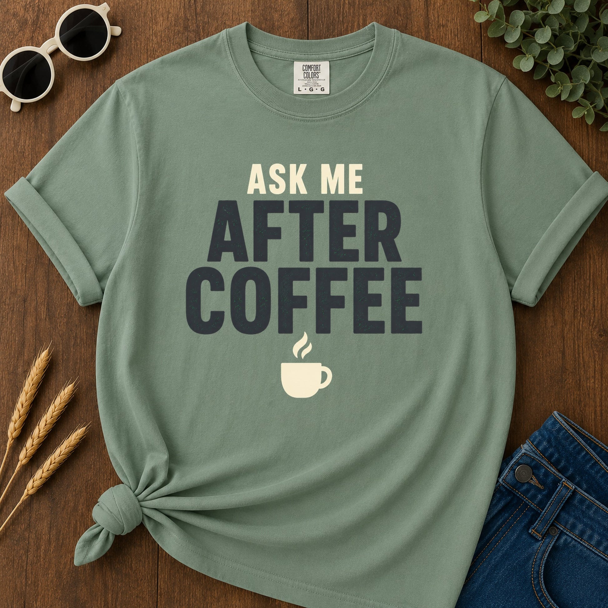 After Coffee T-Shirt - Light Green