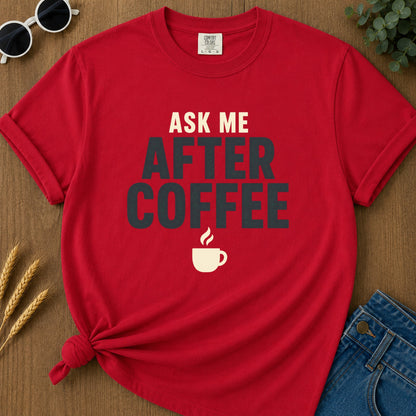 After Coffee T-Shirt - Red