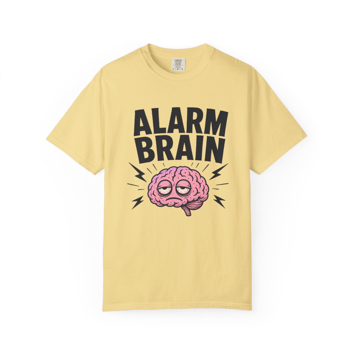 Alarm Brain Gone T-Shirt - Butter