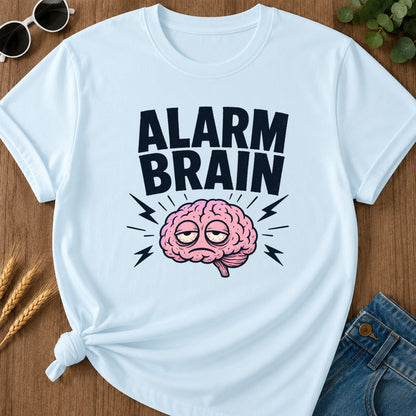 Alarm Brain Gone T-Shirt - Chambray