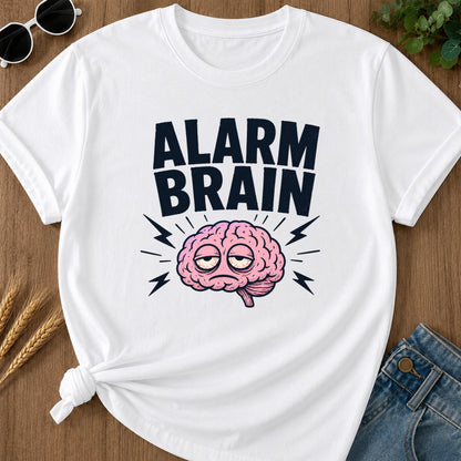 Alarm Brain Gone T-Shirt - White