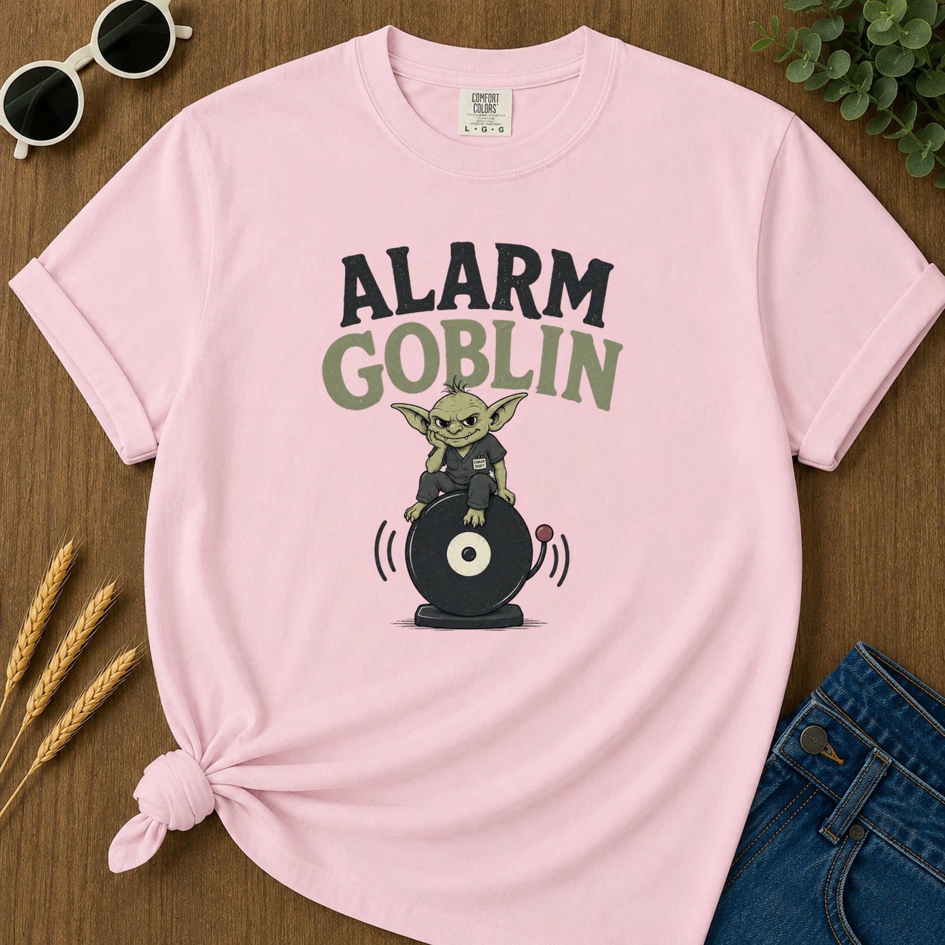 Alarm Goblin T-Shirt - Blossom