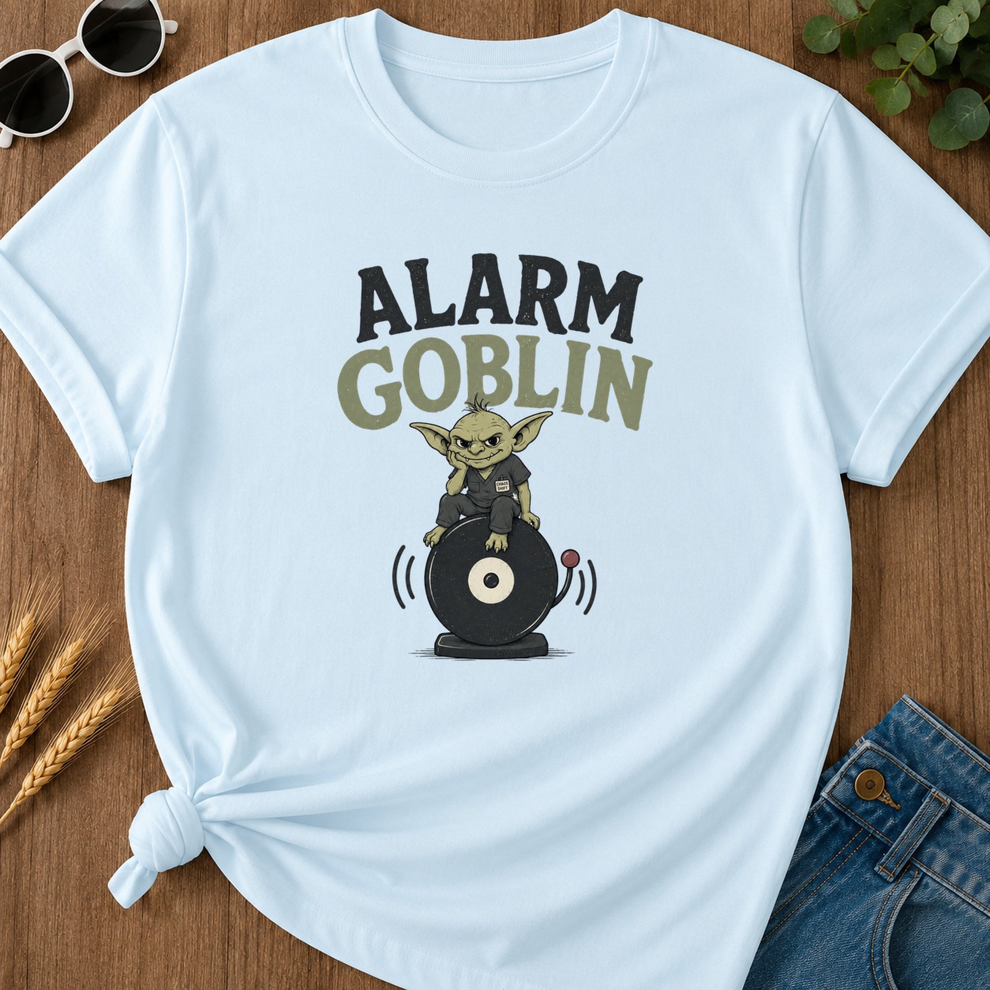 Alarm Goblin T-Shirt - Chambray