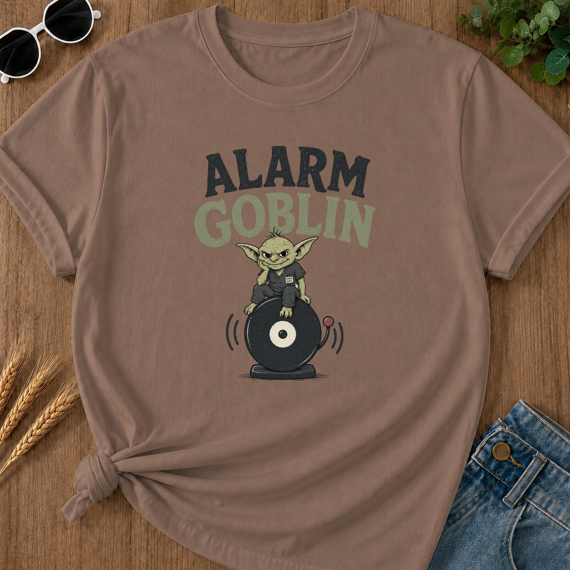 Alarm Goblin T-Shirt - Espresso