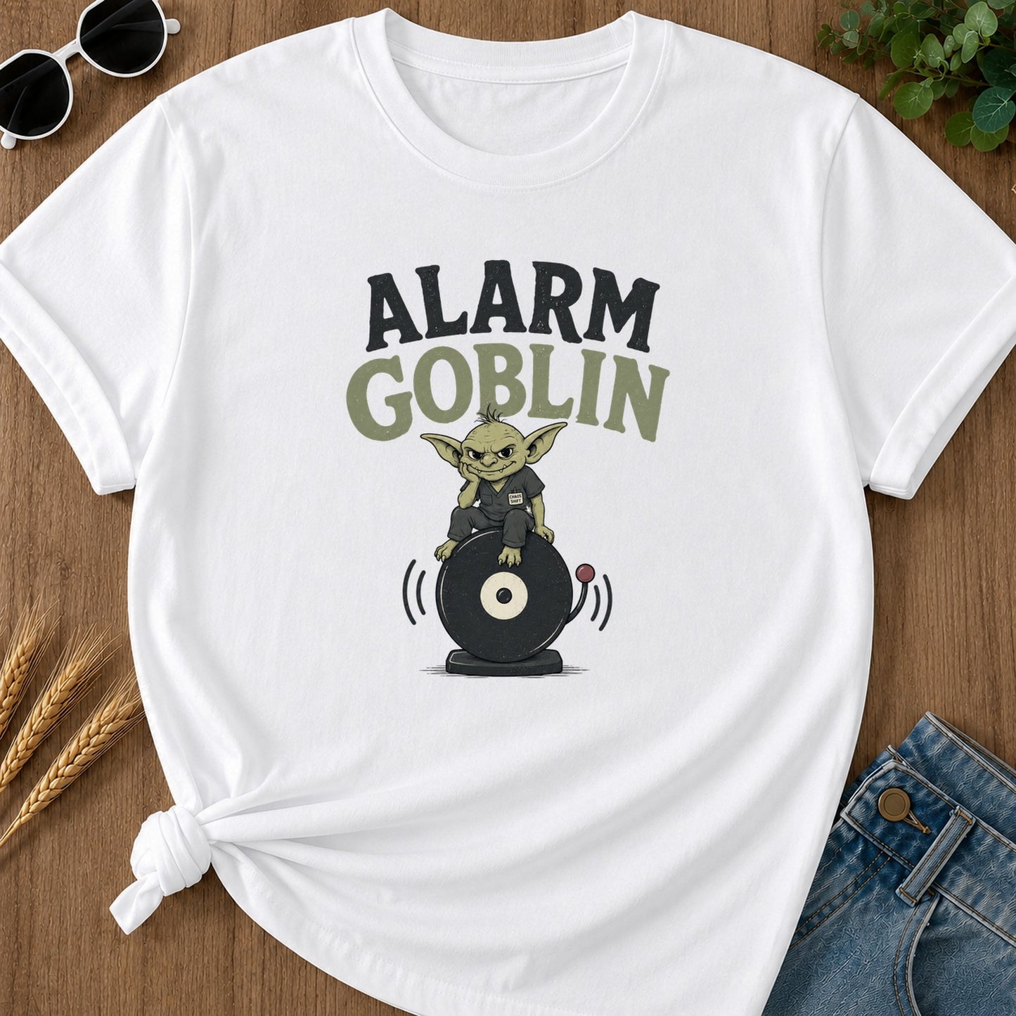 Alarm Goblin T-Shirt - White