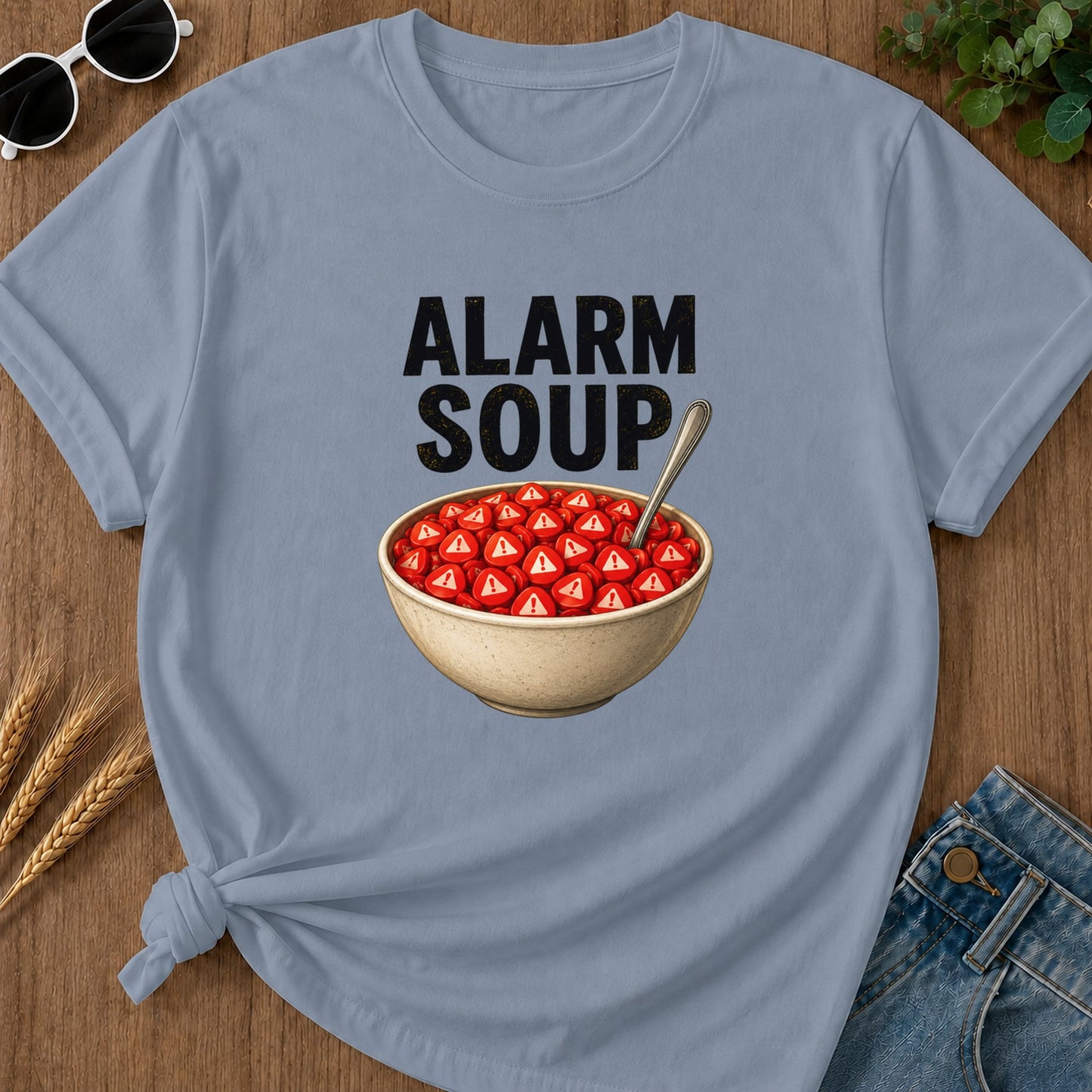 Alarm Soup T-Shirt - Blue Jean