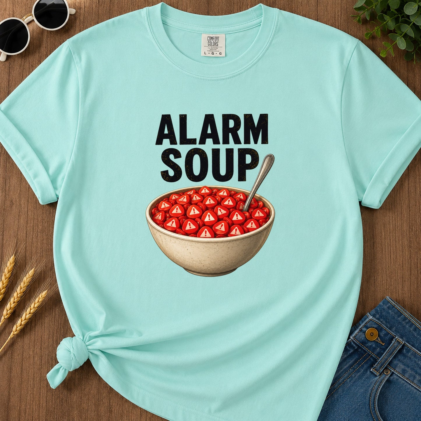 Alarm Soup T-Shirt - Chalky Mint
