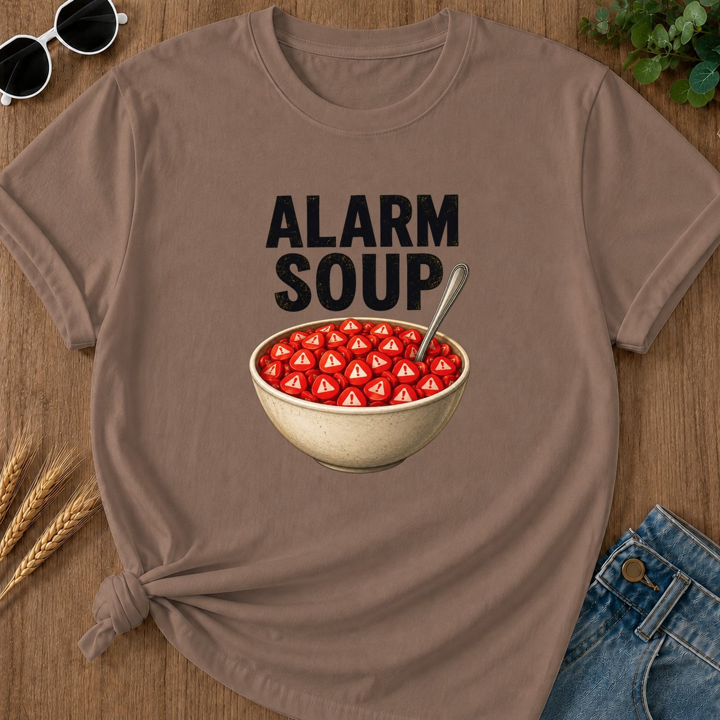 Alarm Soup T-Shirt - Espresso