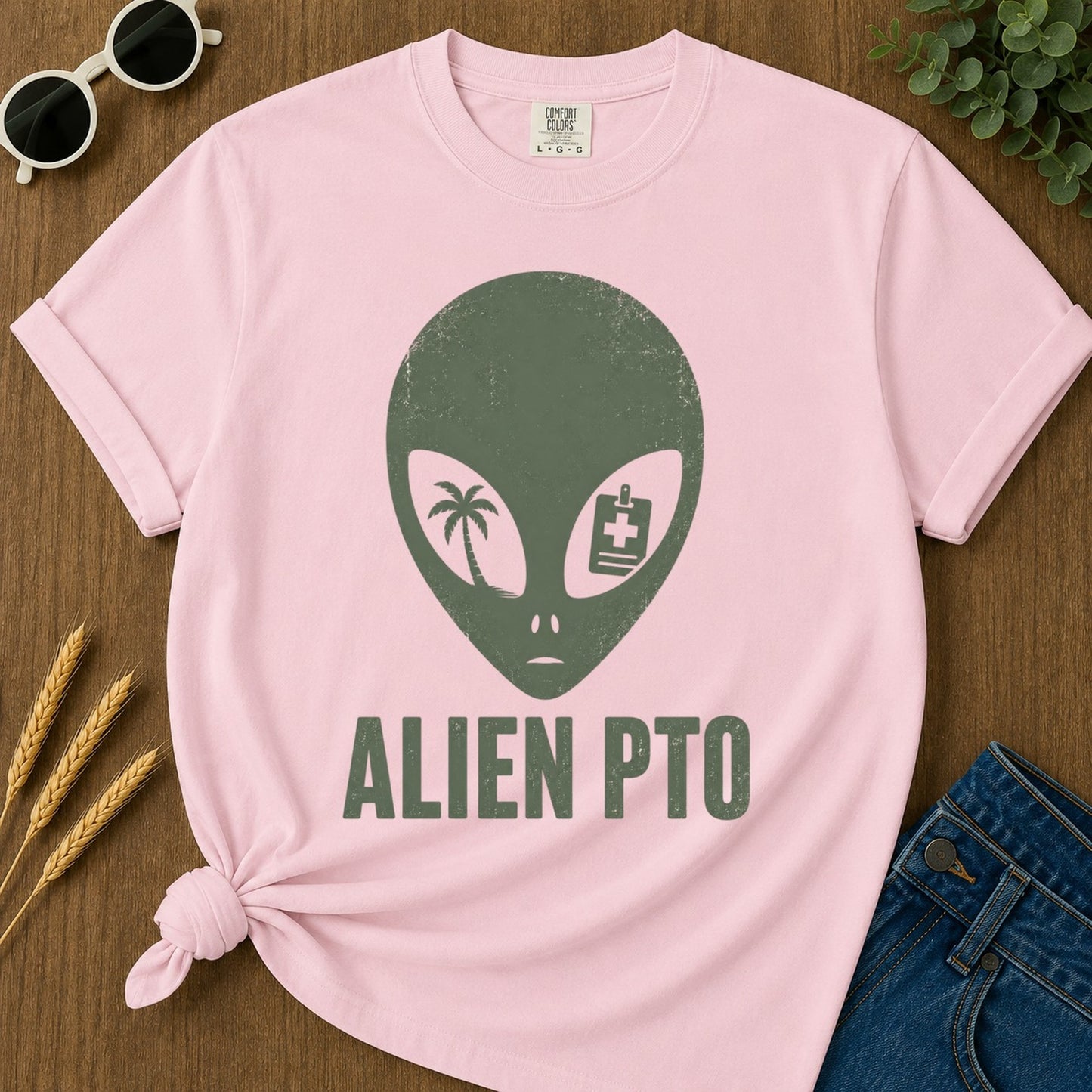 Alien Pto T-shirt - Blossom Mockup
