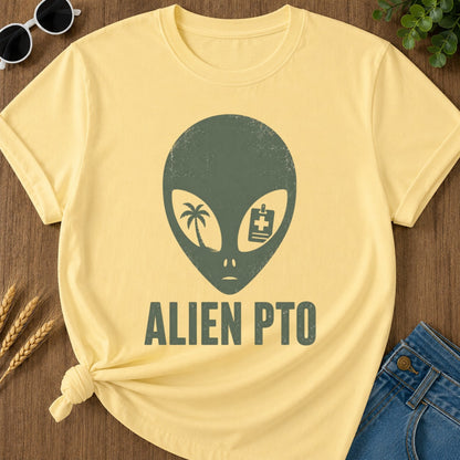 Alien Pto T-shirt - Butter Mockup