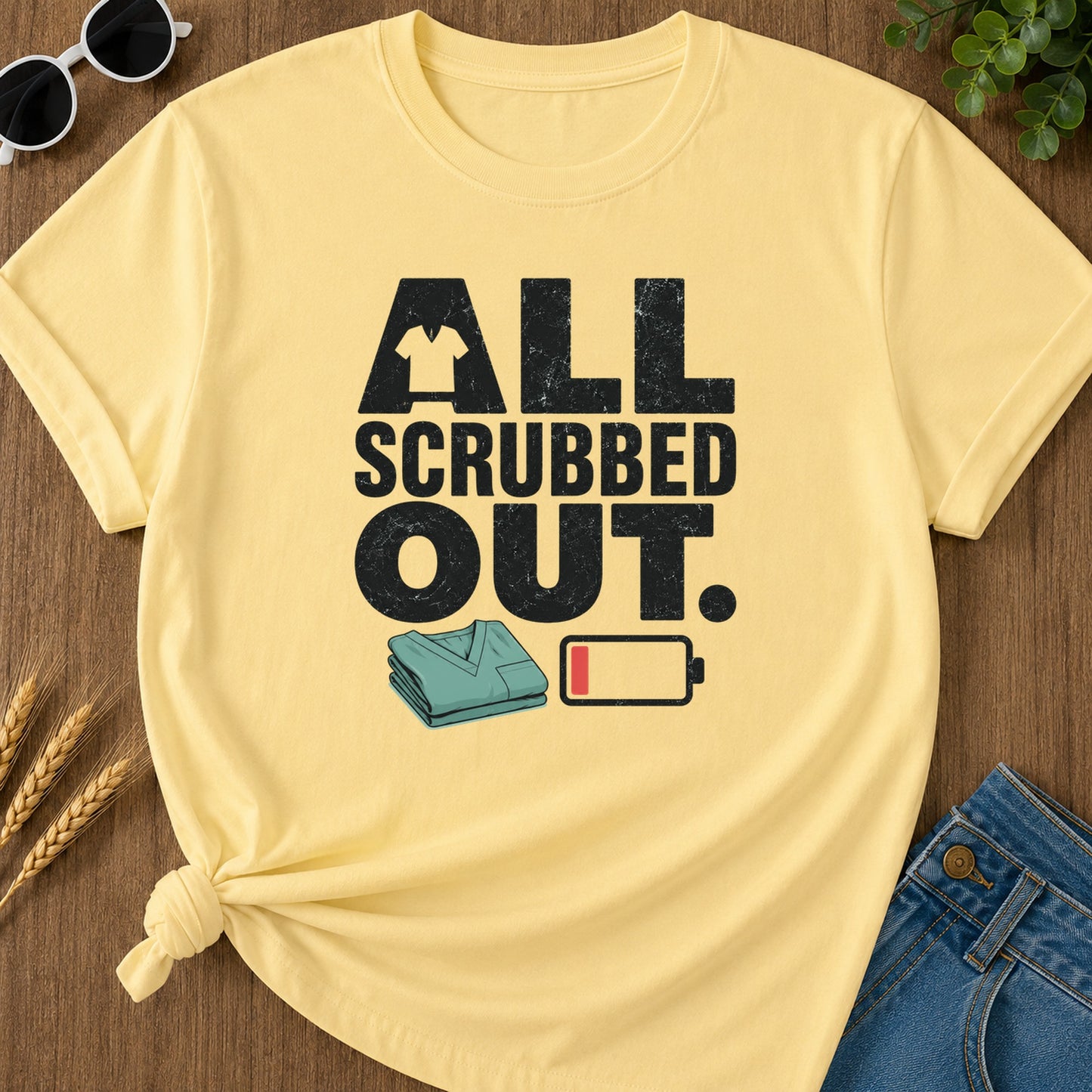 All Scrubbed Out T-Shirt - Butter