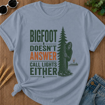 Answer Call Lights T-shirt - Blue Jean Mockup