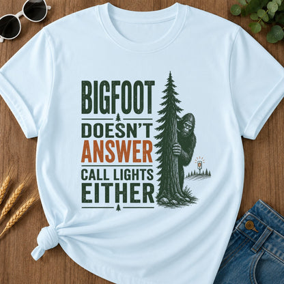 Answer Call Lights T-shirt - Chambray Mockup