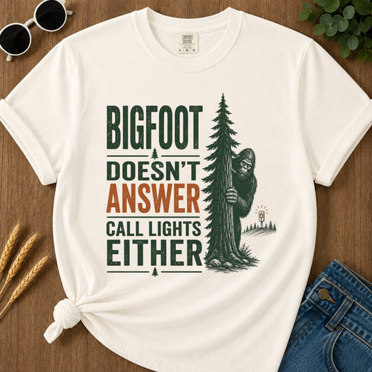 Answer Call Lights T-shirt - Ivory Mockup