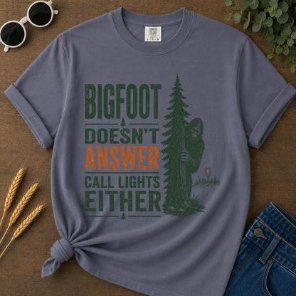 Answer Call Lights T-shirt - Navy Mockup