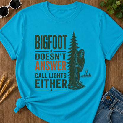Answer Call Lights T-shirt - Sapphire Mockup