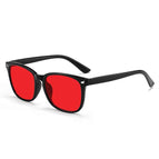 Black Frame Red Lens