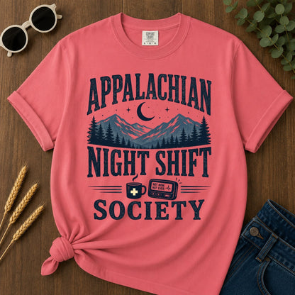 Appalachian Night Shift T-shirt - Watermelon Mockup