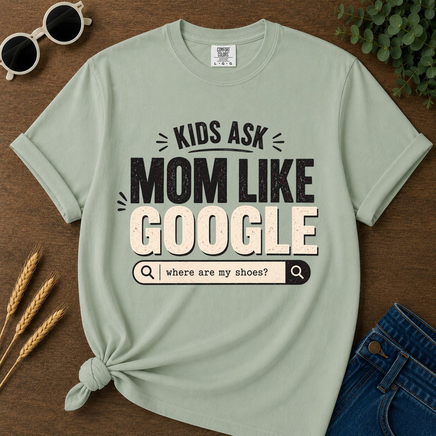 Ask Kids Where Are My Shoes T-Shirt - Bay