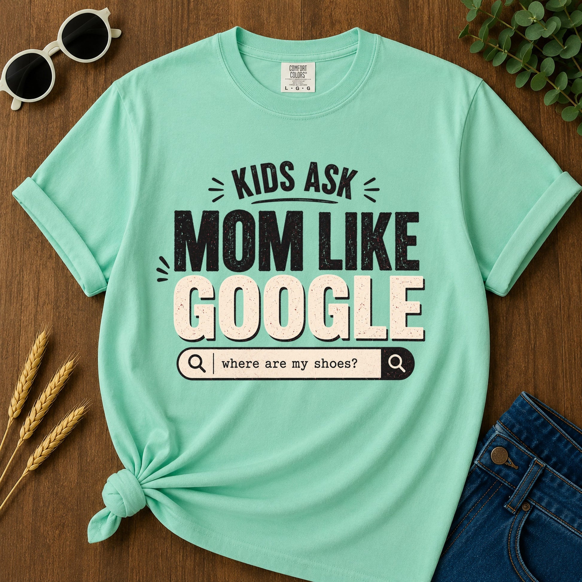 Ask Kids Where Are My Shoes T-Shirt - Island Reef