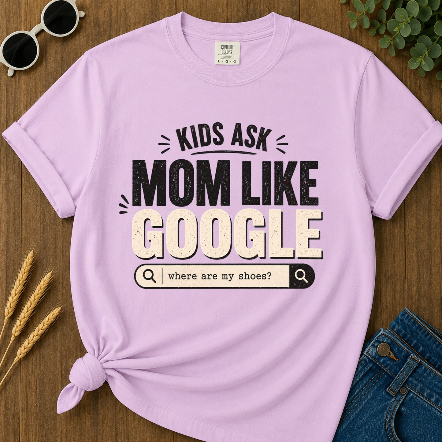 Ask Kids Where Are My Shoes T-Shirt - Orchid