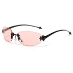 Black frame pink tablets