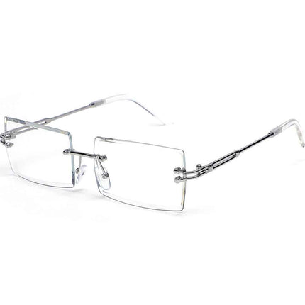 Frameless Square Sunglasses UV400 – Rayzora Bare Square