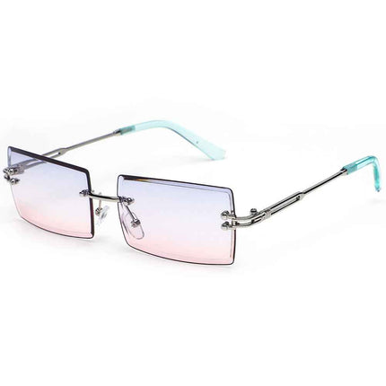 Frameless Square Sunglasses UV400 – Rayzora Bare Square
