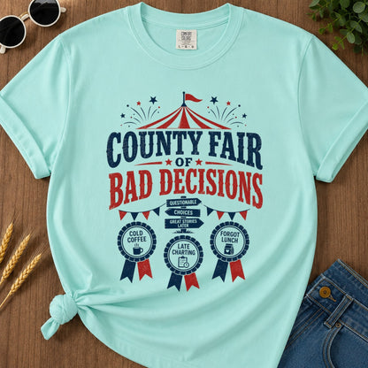 Bad Decisions T-shirt - Chalky Mint Mockup