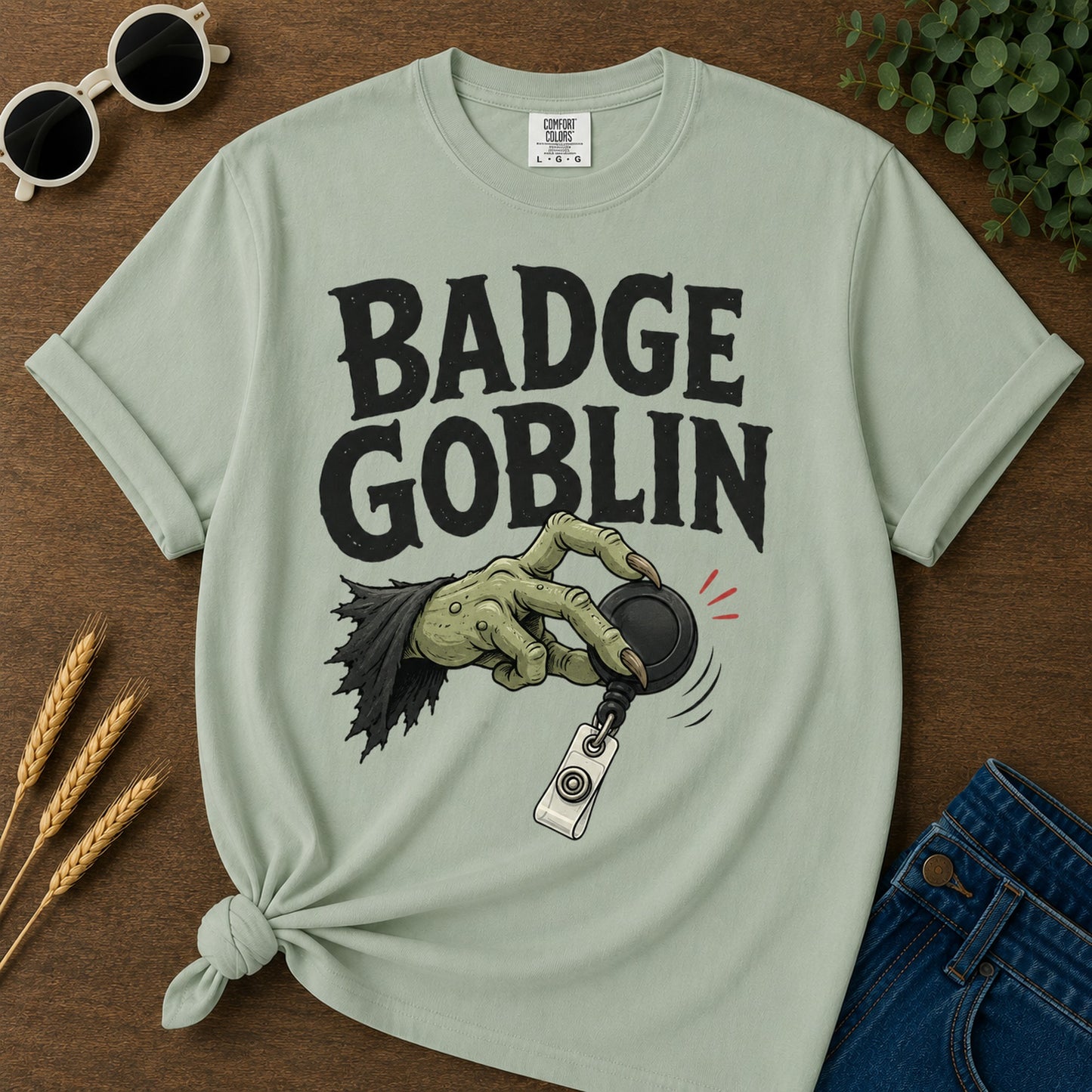 Badge Goblin T-Shirt - Bay