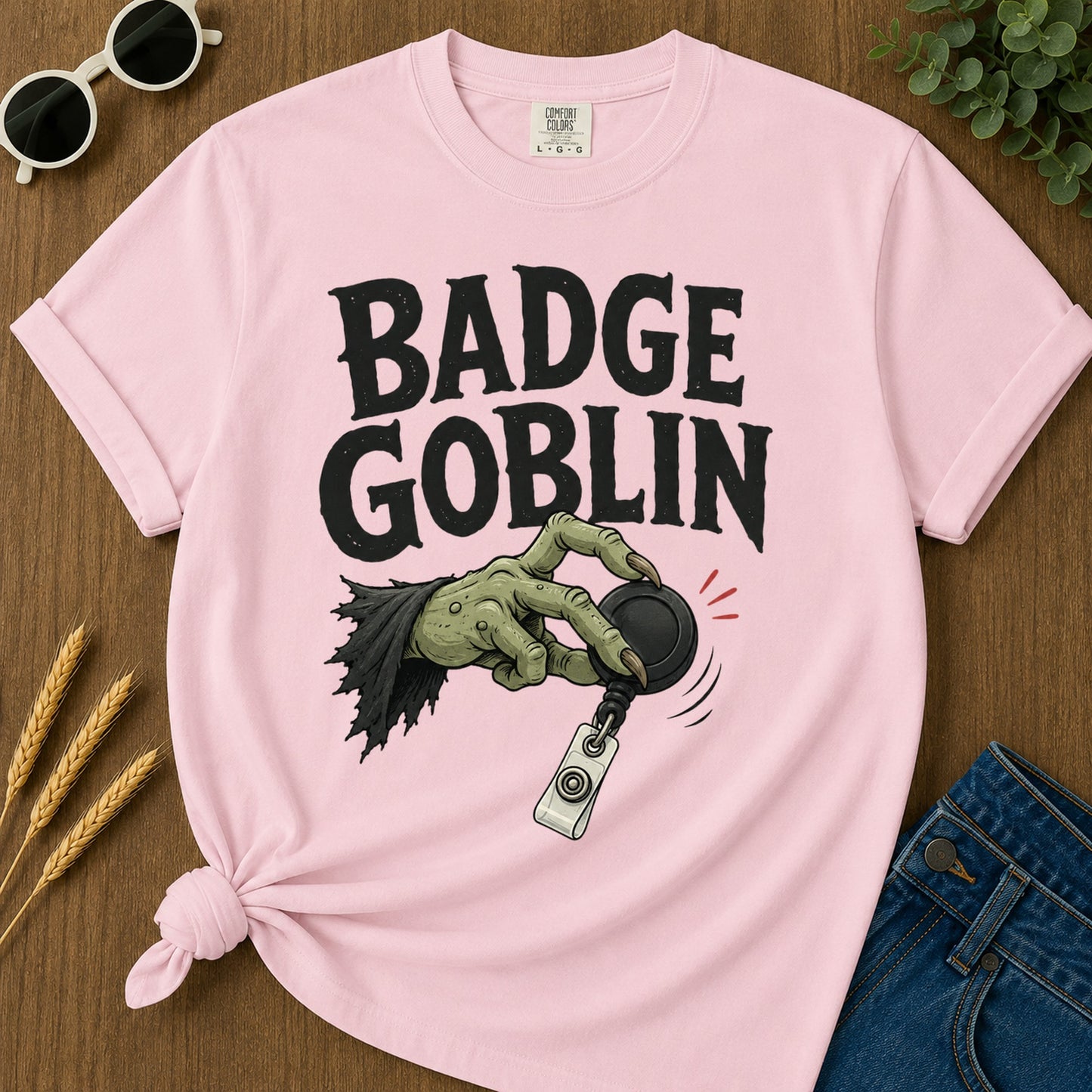 Badge Goblin T-Shirt - Blossom