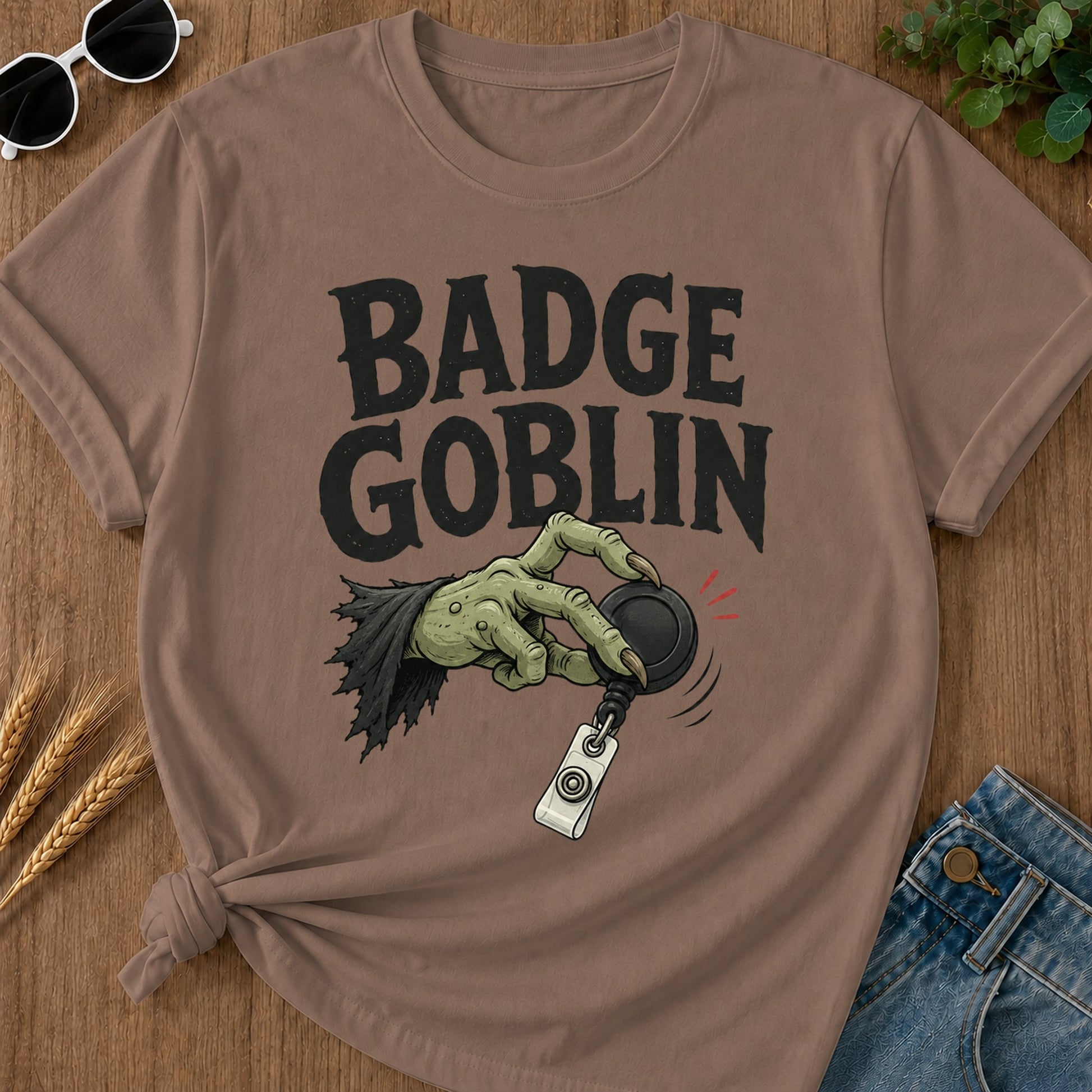 Badge Goblin T-Shirt - Espresso