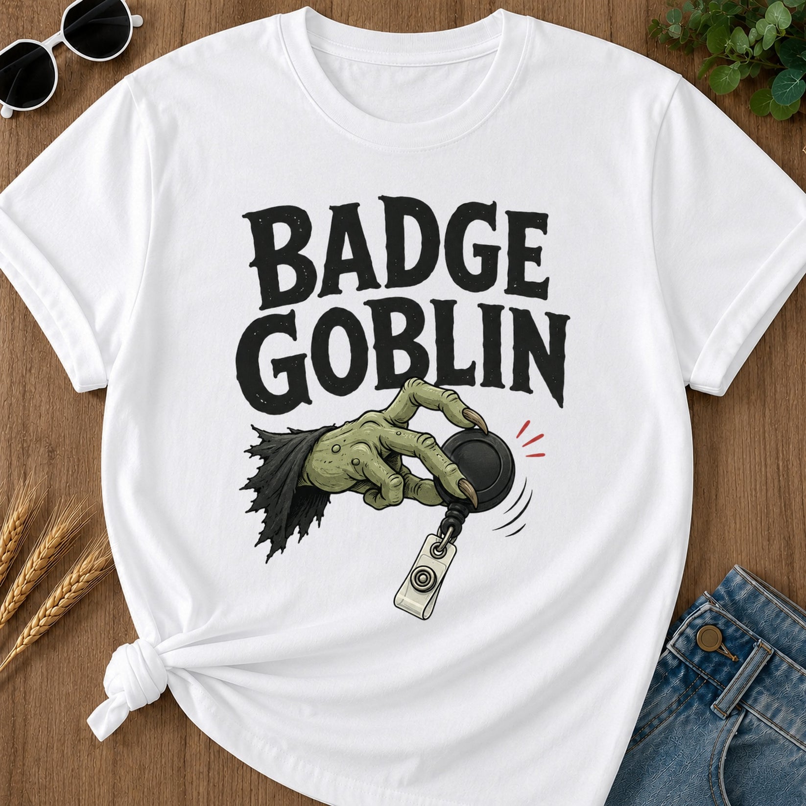Badge Goblin T-Shirt - White