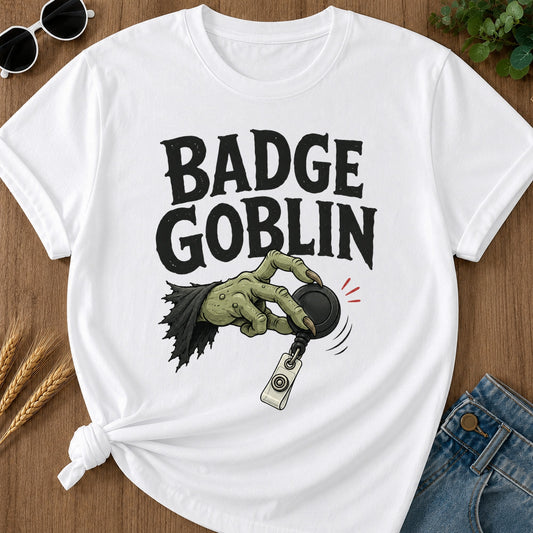 Badge Goblin T-Shirt - White