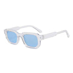 Clear Frame Blue Lens