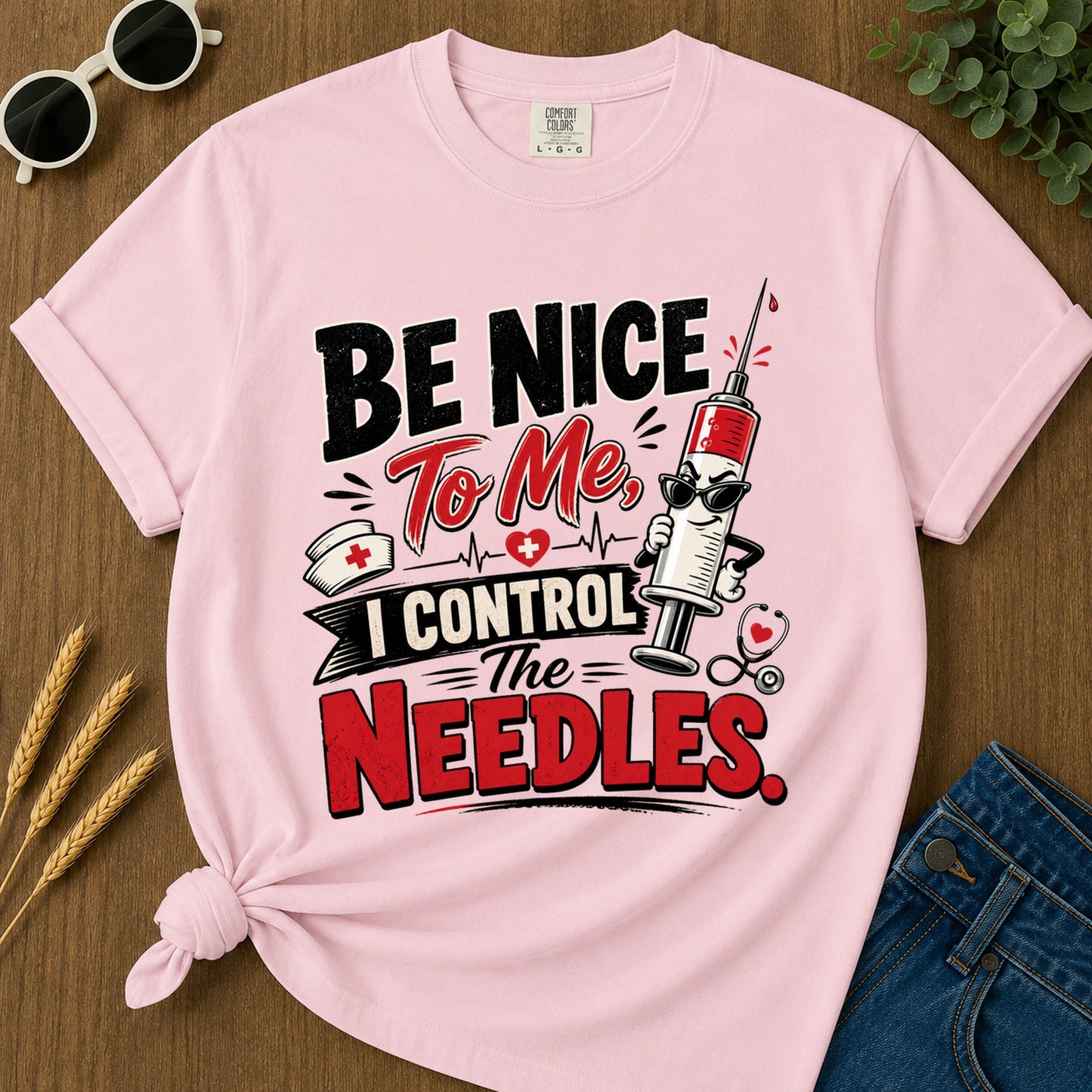 Be Nice To Me T-Shirt - Blossom
