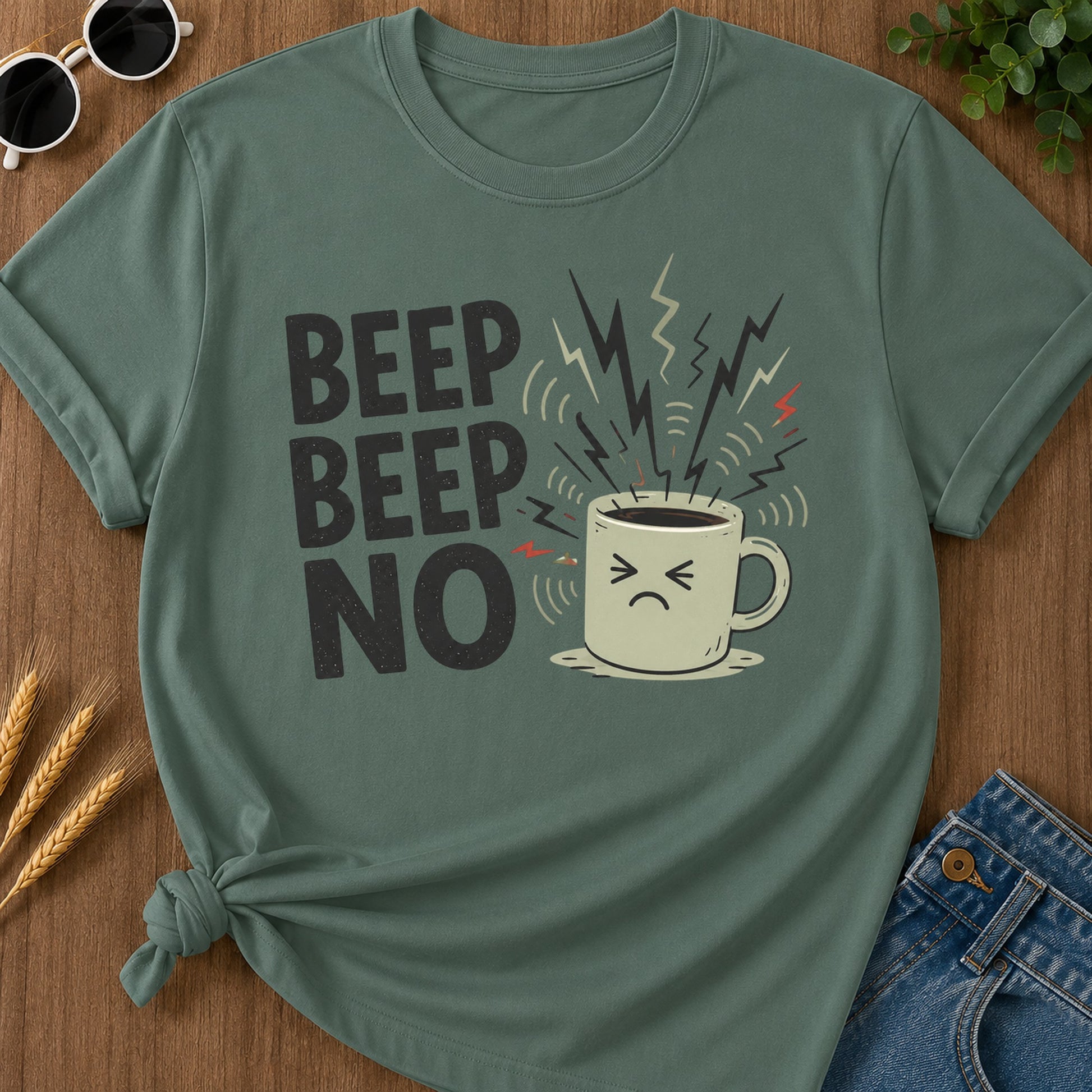 Beep Beep No T-Shirt - Blue Spruce