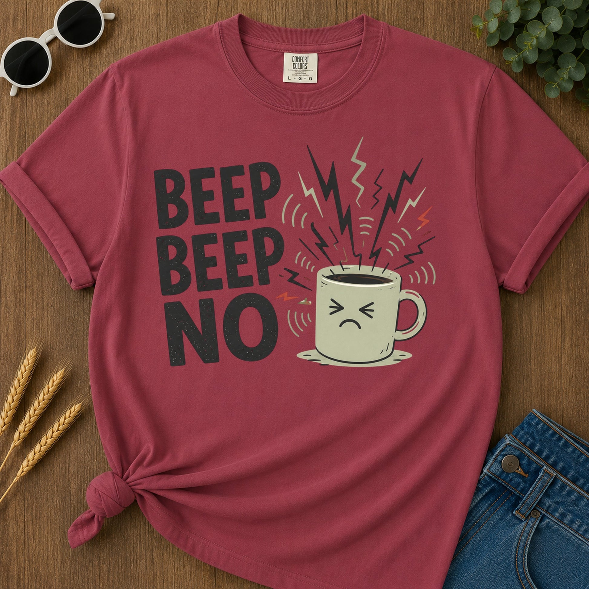 Beep Beep No T-Shirt - Chili