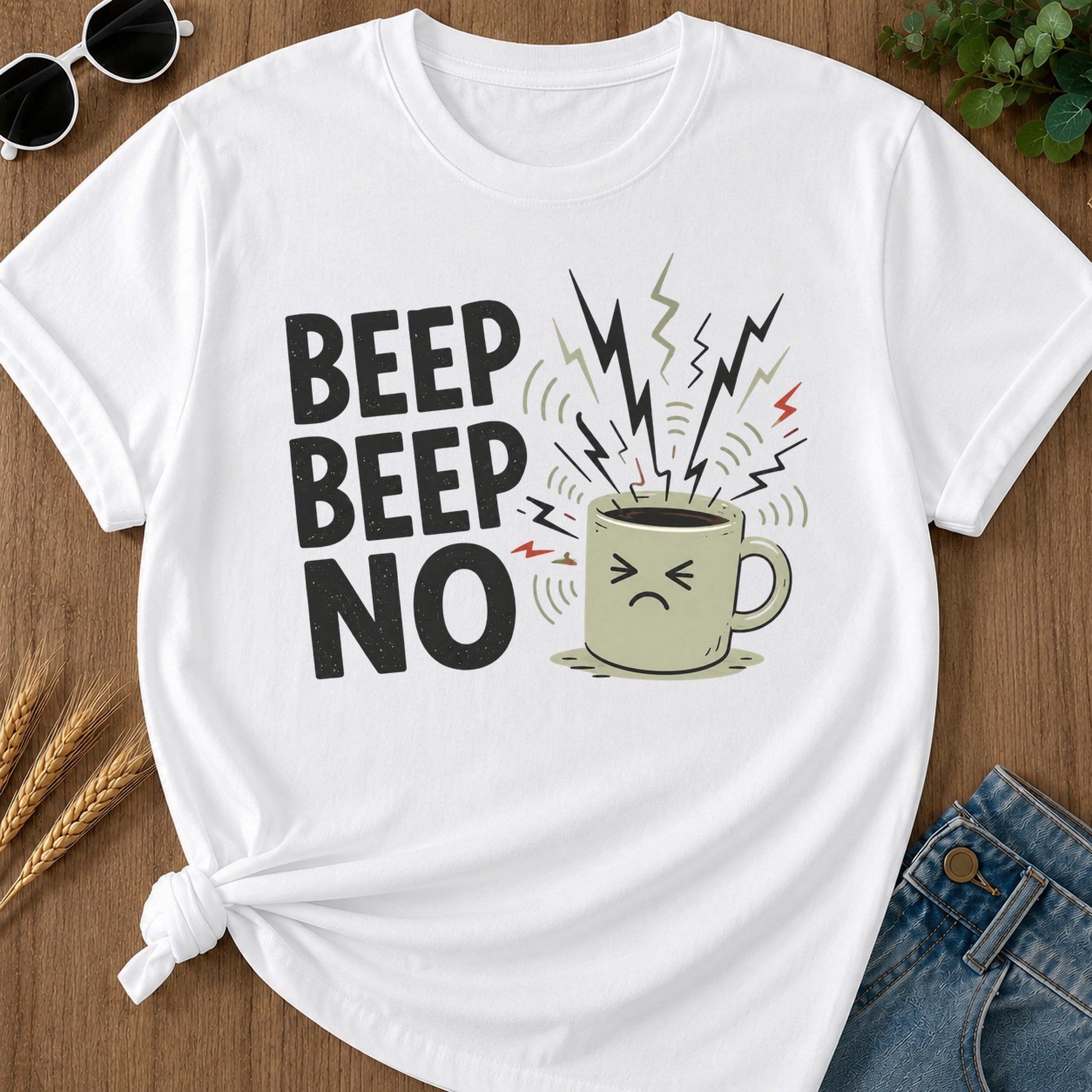 Beep Beep No T-Shirt - White