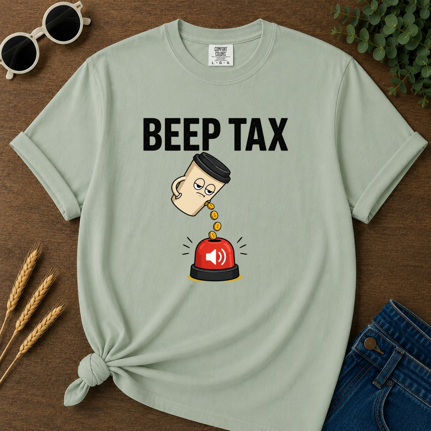 Beep Tax T-Shirt - Bay
